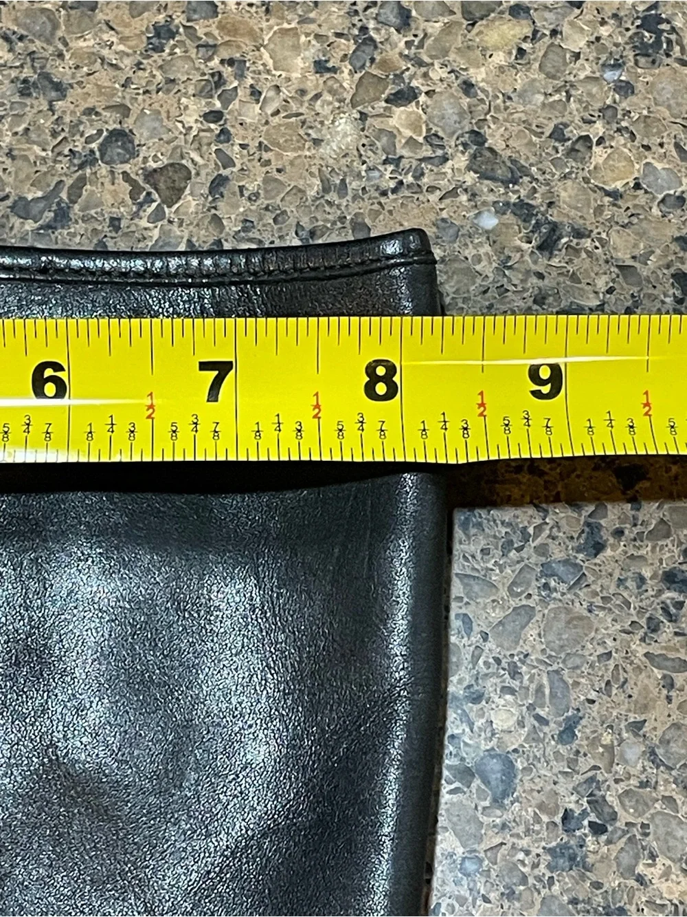Coach Easton Black Calf Leather Tall Riding Boots Sz 9 Gold Accented Logo Buckle